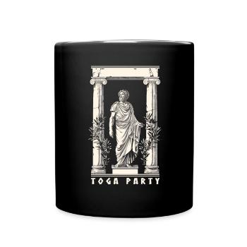 Tenue de fête Toga drôle - Mug uni - noir - Devant