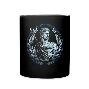 Tenue de fête Toga drôle - Mug uni - noir - Devant