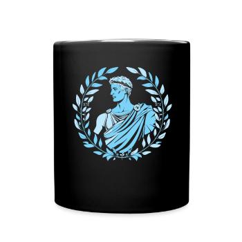 Tenue de fête Toga drôle - Mug uni - noir - Devant