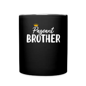 Pageant Brother Glitz Glam Schönheitswettbewerb Schärpe - Tasse einfarbig - Schwarz - Vorne