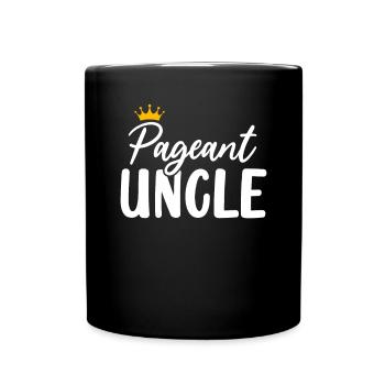 Festzug Onkel Glitz Glam Schönheitswettbewerb Schärpe - Tasse einfarbig - Schwarz - Vorne
