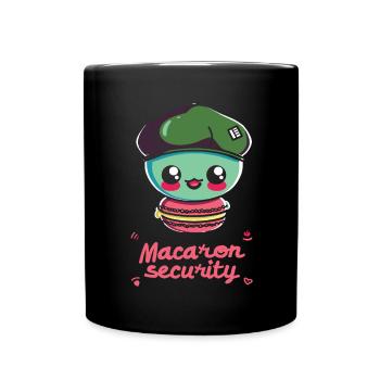 Macaron lovers Macaron Baker - Full Colour Mug - black - Front