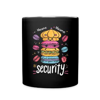 Macaron lovers Macaron Baker - Full Colour Mug - black - Front