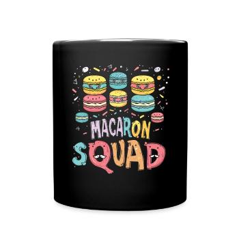 Macaron lovers Macaron Baker - Full Colour Mug - black - Front