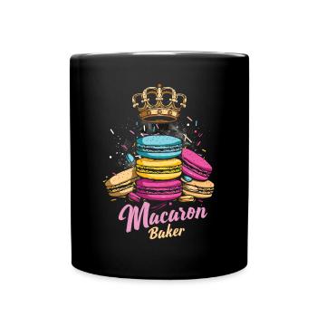 Macaron lovers Macaron Baker - Full Colour Mug - black - Front