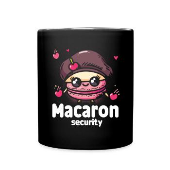 Macaron lovers Macaron Baker - Full Colour Mug - black - Front