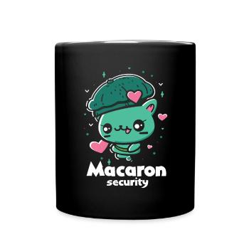 Macaron lovers Macaron Baker - Full Colour Mug - black - Front