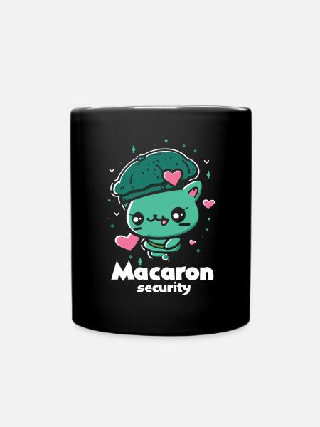 Macaron-liebhaber Macaron Baker - Tasse einfarbig - Schwarz