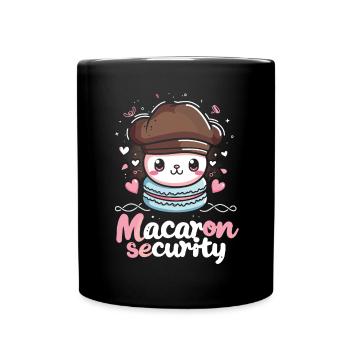 Macaron lovers Macaron Baker - Full Colour Mug - black - Front