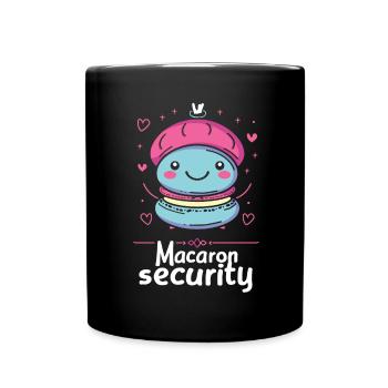 Macaron lovers Macaron Baker - Full Colour Mug - black - Front