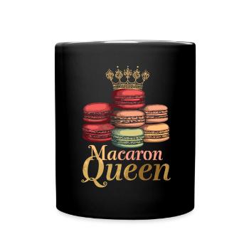 Macaron lovers Macaron Baker - Full Colour Mug - black - Front