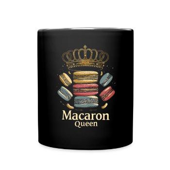 Macaron lovers Macaron Baker - Full Colour Mug - black - Front