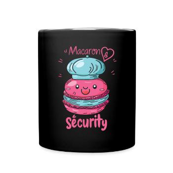 Macaron lovers Macaron Baker - Full Colour Mug - black - Front