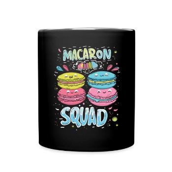 Macaron lovers Macaron Baker - Full Colour Mug - black - Front