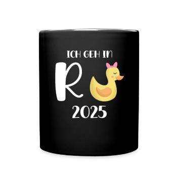 Duck Pension 2025 Pension Retirement Grandpa Grandma Pensioner - Full Colour Mug - black - Front