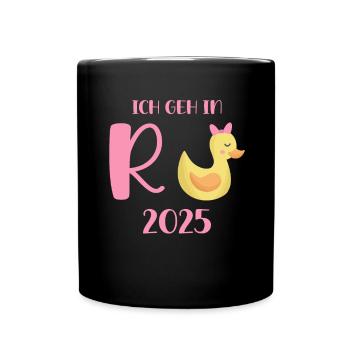 Duck Pension 2025 Pension Retirement Grandpa Grandma Pensioner - Full Colour Mug - black - Front