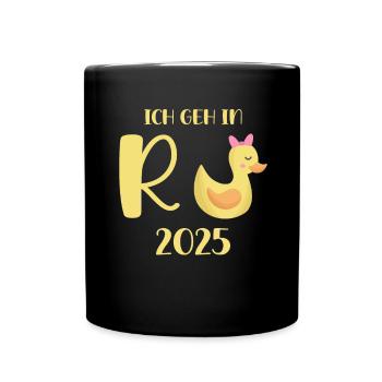 Duck Pension 2025 Pension Retirement Grandpa Grandma Pensioner - Full Colour Mug - black - Front