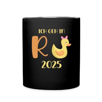 Duck Pension 2025 Pension Retirement Grandpa Grandma Pensioner - Full Colour Mug - black - Front