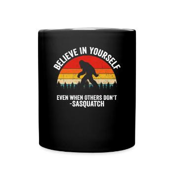 Croyez en vous même quand les autres ne rétro pas - Mug uni - noir - Devant