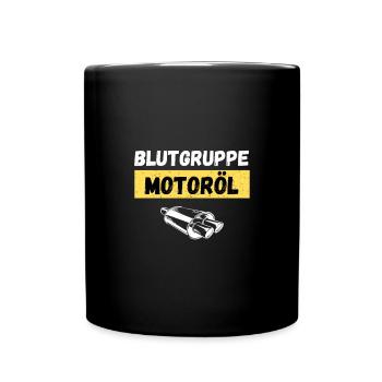 Blood type engine oil: For engine and car fans - Full Colour Mug - black - Front