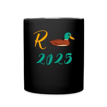 Duck Pension 2025 Pension Retirement Grandpa Grandma Pensioner - Full Colour Mug - black - Front