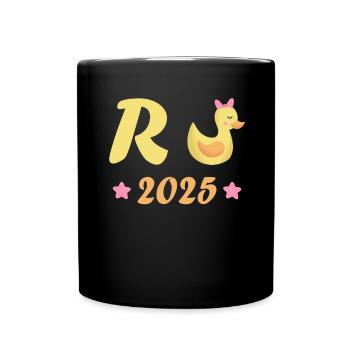 Duck Pension 2025 Pension Retirement Grandpa Grandma Pensioner - Full Colour Mug - black - Front