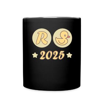 Duck Pension 2025 Pension Retirement Grandpa Grandma Pensioner - Full Colour Mug - black - Front
