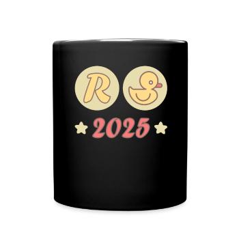 Duck Pension 2025 Pension Retirement Grandpa Grandma Pensioner - Full Colour Mug - black - Front