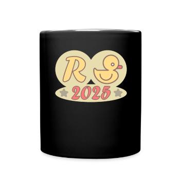 Duck Pension 2025 Pension Retirement Grandpa Grandma Pensioner - Full Colour Mug - black - Front