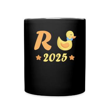 Duck Pension 2025 Pension Retirement Grandpa Grandma Pensioner - Full Colour Mug - black - Front
