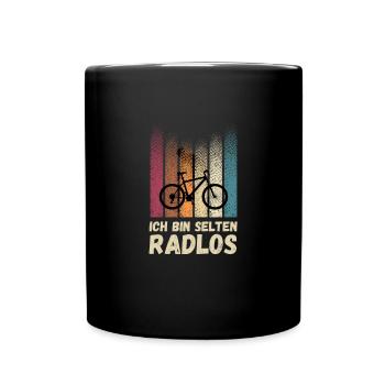 Je suis un vélo rétro sans roues - Mug uni - noir - Devant