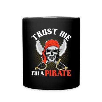 Croyez-moi, je suis un pirate Aargh Crossbone drôle - Mug uni - noir - Devant