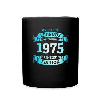 De vraies légendes sont nées en 1975 pour son 50e anniversaire - Mug uni - noir - Devant