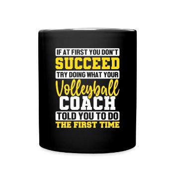 If At First You Don't Succeed Funny Smash - Full Colour Mug - black - Front