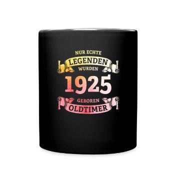 Real legends were born in 1925 100th birthday - Full Colour Mug - black - Front