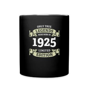 Real legends were born in 1925 100th birthday - Full Colour Mug - black - Front