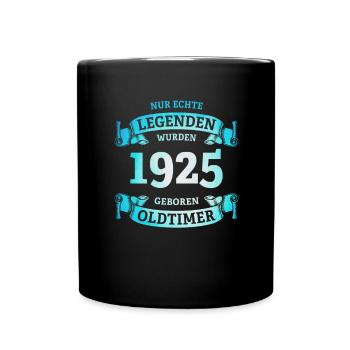Real legends were born in 1925 100th birthday - Full Colour Mug - black - Front