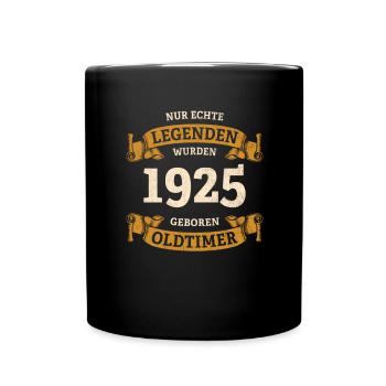 Real legends were born in 1925 100th birthday - Full Colour Mug - black - Front