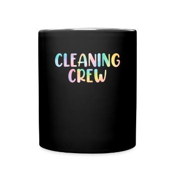 Équipe de nettoyage Tie Dye Nettoyage de femme de ménage - Mug uni - noir - Devant