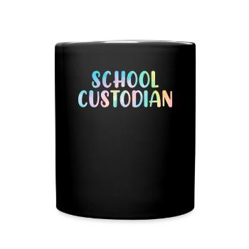 Concierge d’école Nettoyage Concierge Tie Dye - Mug uni - noir - Devant