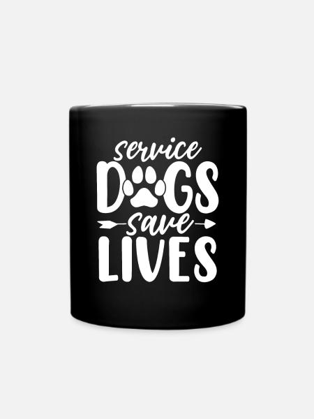 Assistenzhunde retten Leben Hundeheim Foster Funny - Tasse einfarbig - Schwarz
