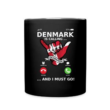 Le Danemark m’appelle et je dois y aller - Mug uni - noir - Devant