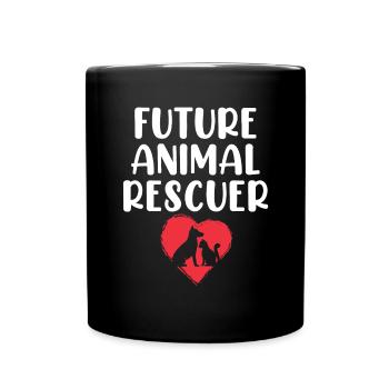 Future Animal Rescuer Pet Shelter Sauver un animal - Mug uni - noir - Devant