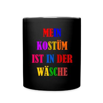 Costume de Carnaval Cadeau Femme Carnaval Carnaval - Mug uni - noir - Devant