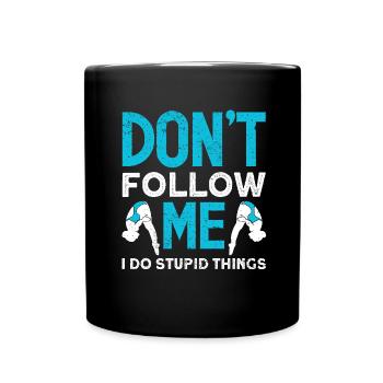 Water Sports Springboard Diver - Full Colour Mug - black - Front