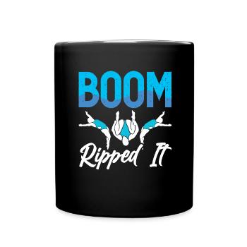 Water Sports Springboard Diver - Full Colour Mug - black - Front