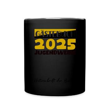 Jugendweihe 2025 Guestbook Gift Girls Boys - Full Colour Mug - black - Front