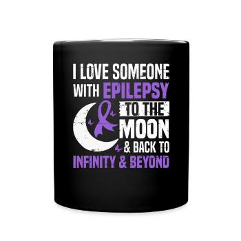 J’aime quelqu’un qui a le système nerveux épileptique - Mug uni - noir - Devant