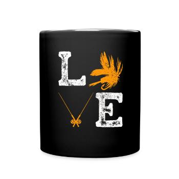 Montage de mouches Pêche à la mouche - Mug uni - noir - Devant