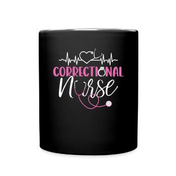 Appréciation de l’infirmière correctionnelle Infirmière de prison - Mug uni - noir - Devant